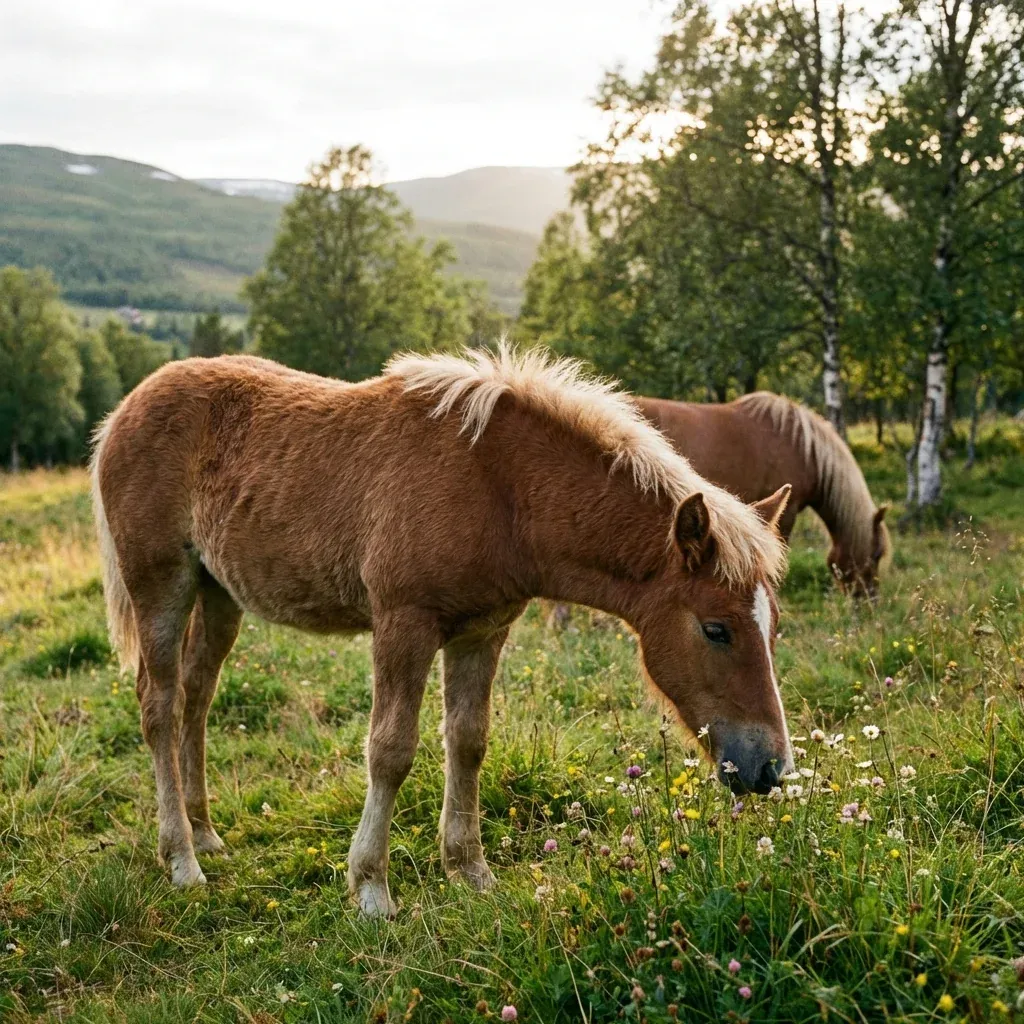 Nordlandshest/Lyngshest Foal
